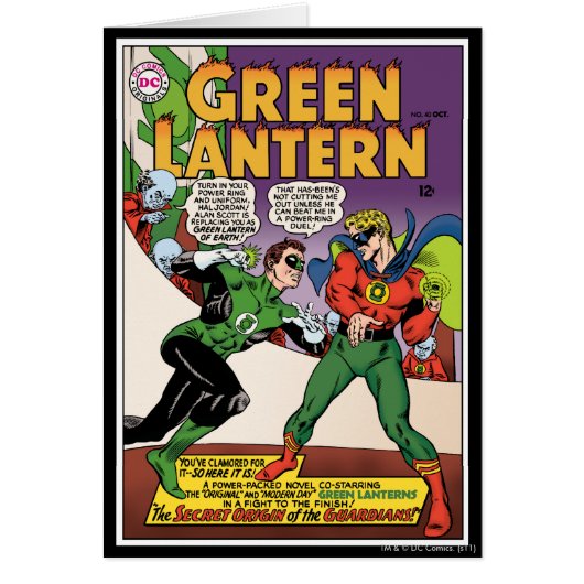 Green Lantern in the ring Cards (Front)