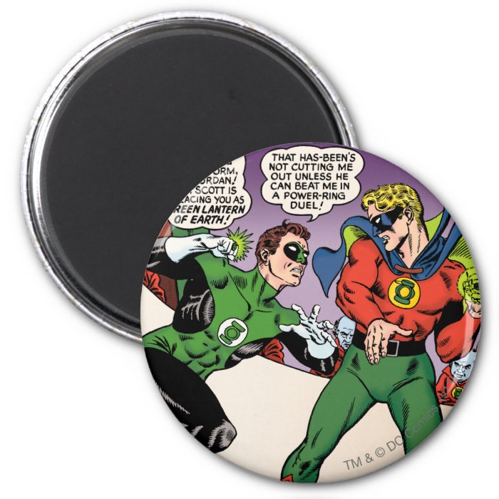 Green Lantern in the ring Fridge Magnet