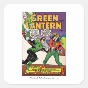 Green Lantern in the ring Square Sticker