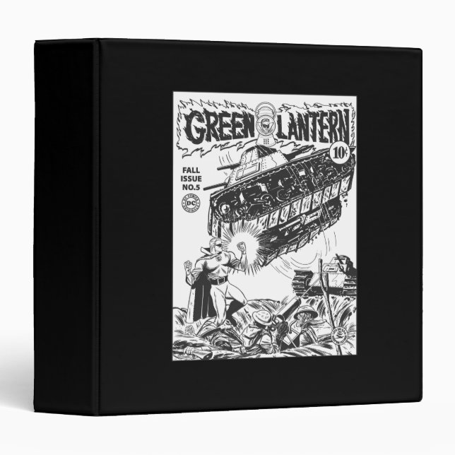 Green Lantern in the trenches, Black and White Binder (Front/Spine)