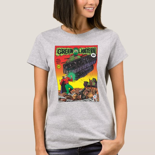 Green Lantern in the trenches T-Shirt (Front)