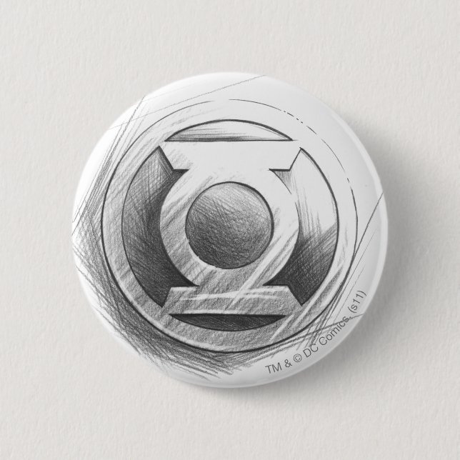Green Lantern Insignia Pinback Button (Front)