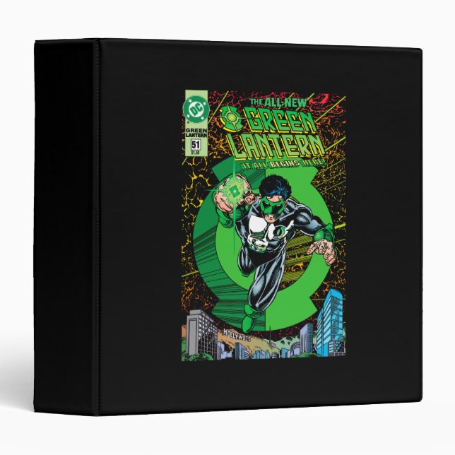 Green Lantern - It all begins here 3 Ring Binder (Front/Spine)