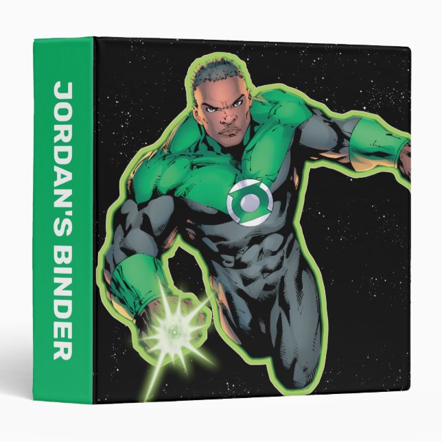 Green Lantern John Stewart 3 Ring Binder (Front/Spine)