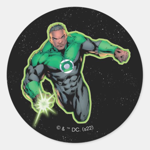 Green Lantern John Stewart Classic Round Sticker