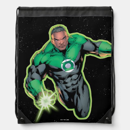 Green Lantern John Stewart Drawstring Bag