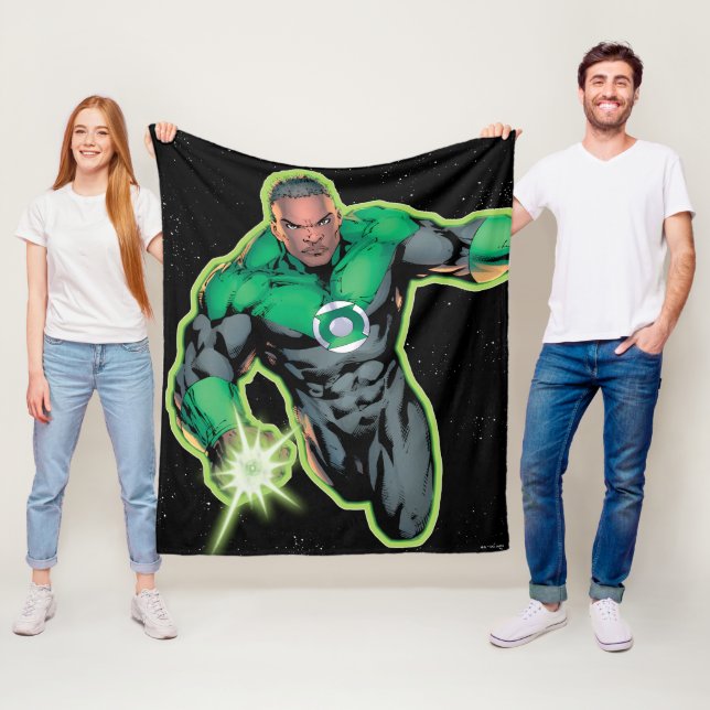 Green Lantern John Stewart Fleece Blanket (In Situ)