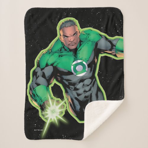 Green Lantern John Stewart Sherpa Blanket