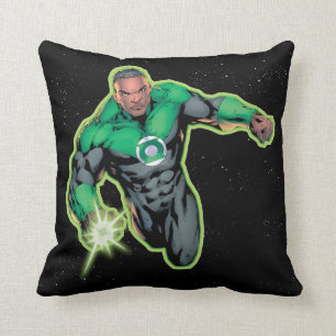 Green Lantern John Stewart Throw Pillow