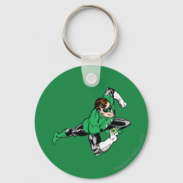 Green Lantern Leap Right Keychain (Front)