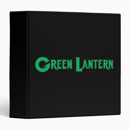 Green Lantern Letters 2 3 Ring Binder
