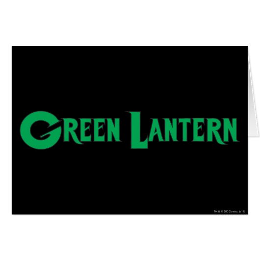 Green Lantern Letters 2 Cards (Front Horizontal)