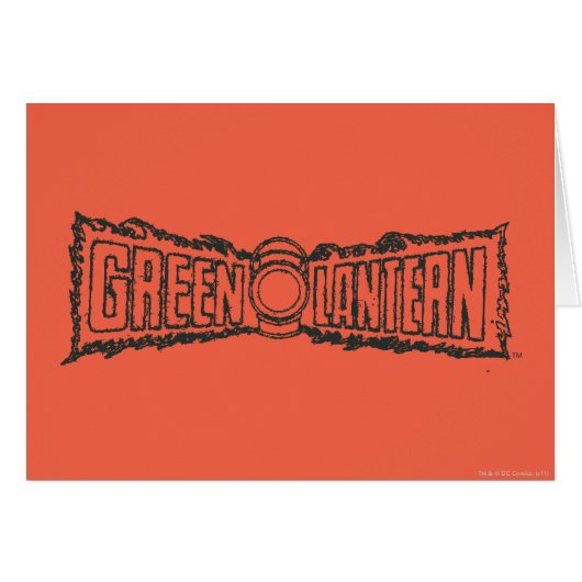 Green Lantern Letters BW Cards (Front Horizontal)