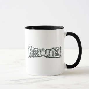 Green Lantern Letters BW Mug