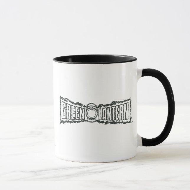 Green Lantern Letters BW Mug (Right)