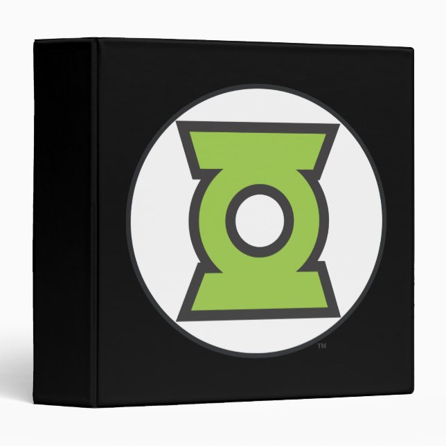 Green Lantern Logo 11 3 Ring Binder (Front/Spine)