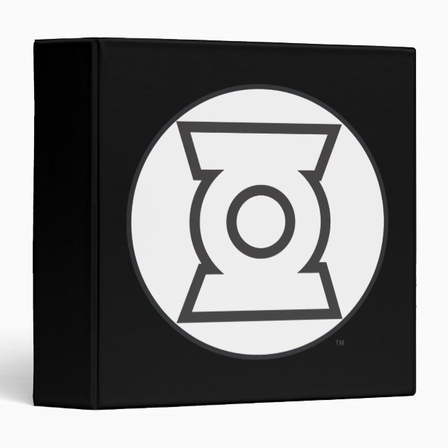 Green Lantern Logo 12 3 Ring Binder (Front/Spine)