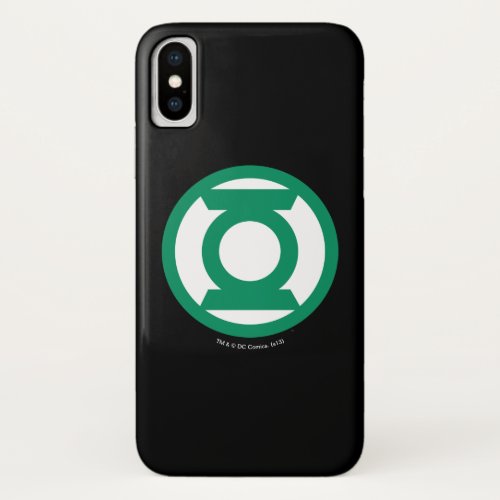Green Lantern Logo 13 iPhone X Case