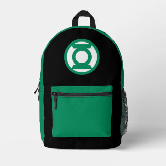 Green Lantern Logo 13 Printed Backpack