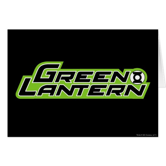 Green Lantern Logo 2 Cards (Front Horizontal)