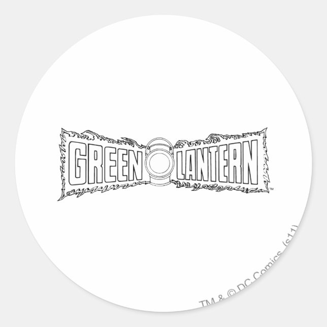 Green Lantern Logo 7 Classic Round Sticker (Front)