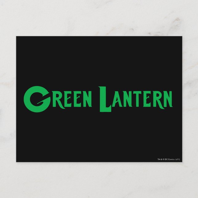 Green Lantern Logo 9 Postcard (Front)