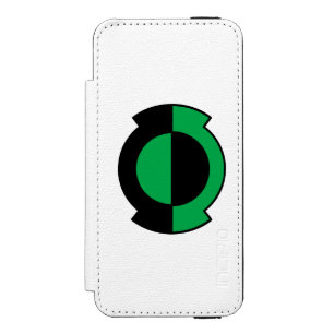 Green Lantern Logo Flipped Wallet Case For iPhone SE/5/5s