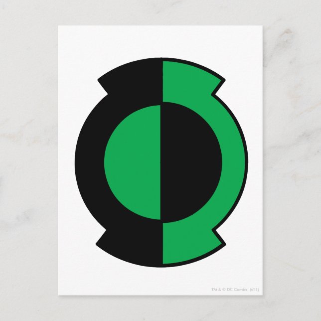 Green Lantern Logo Flipped Postcard (Front)