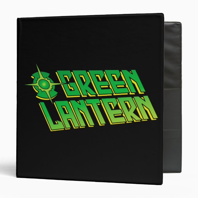 Green Lantern Logo - Slanted 3 Ring Binder (Front/Inside)
