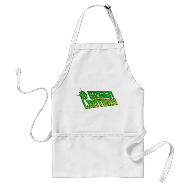Green Lantern Logo - Slanted Adult Apron (Front)
