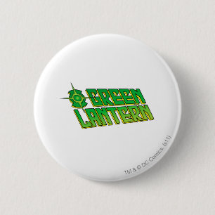 Green Lantern Logo - Slanted Pinback Button