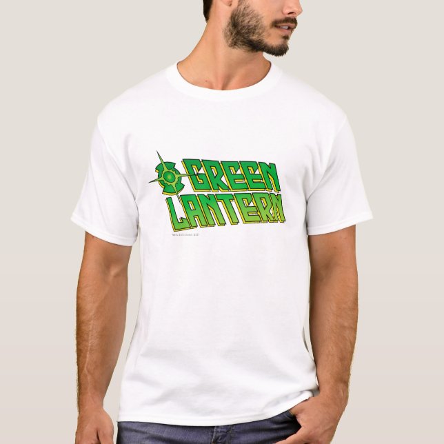 Green Lantern Logo - Slanted T-Shirt (Front)