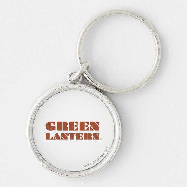 Green Lantern Logo - Tan Keychain (Front)