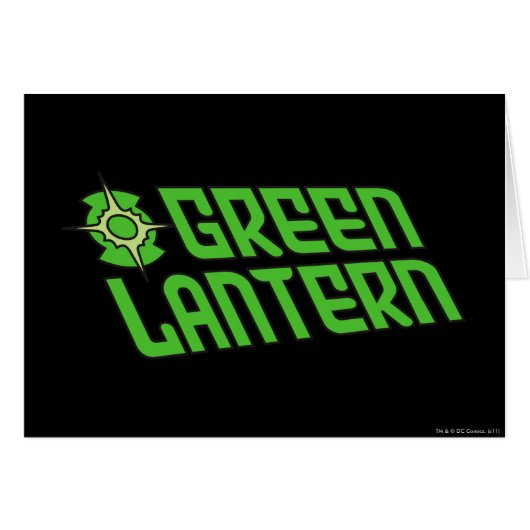 Green Lantern Logo Tilted Cards (Front Horizontal)