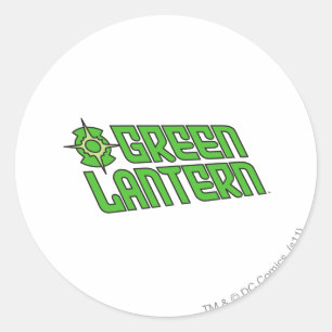 Green Lantern Logo Tilted Classic Round Sticker