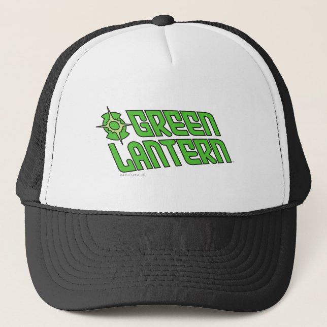 Green Lantern Logo Tilted Trucker Hat (Front)