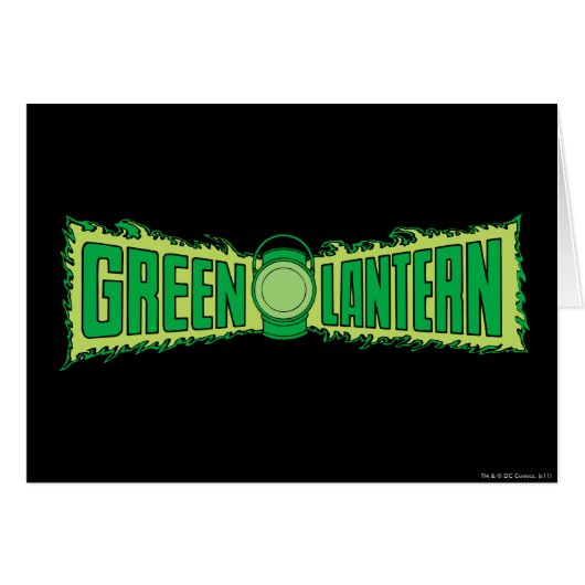 Green Lantern Logo with Lantern Cards (Front Horizontal)