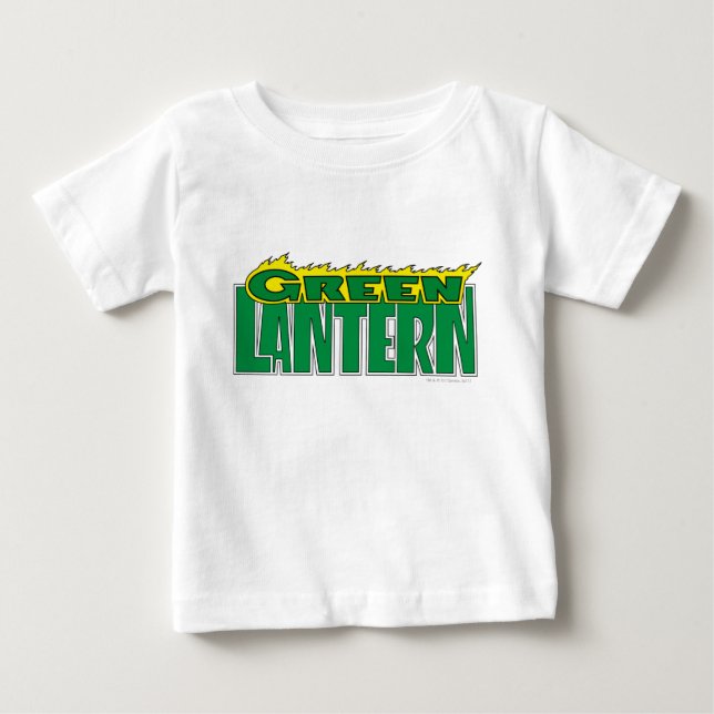 Green Lantern Logo - Yellow Flames Baby T-Shirt (Front)
