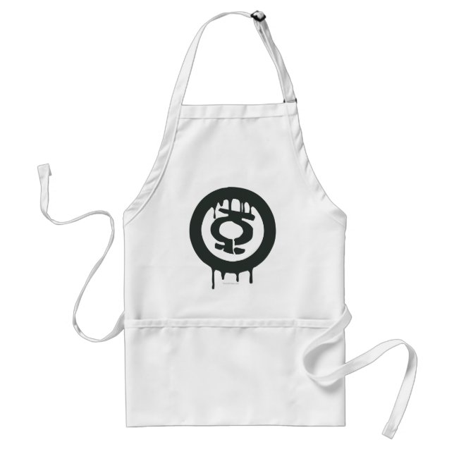 Green Lantern Paint Symbol Adult Apron (Front)
