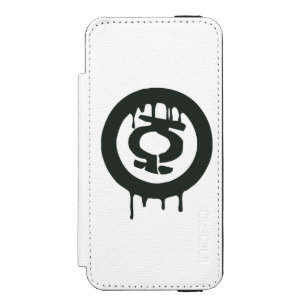 Green Lantern Paint Symbol Wallet Case For iPhone SE/5/5s
