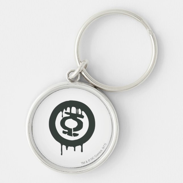Green Lantern Paint Symbol Keychain (Front)