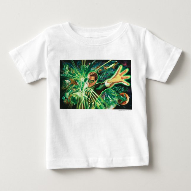 Green Lantern Painting Baby T-Shirt (Front)