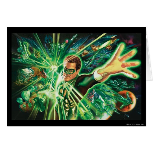 Green Lantern Painting Cards (Front Horizontal)