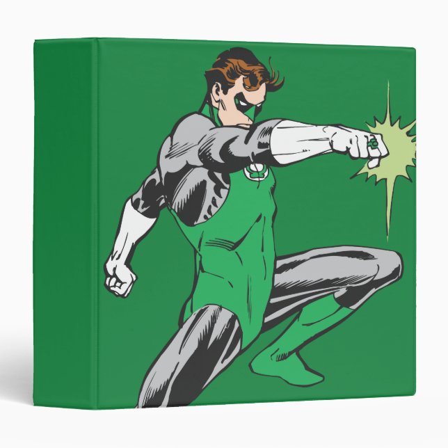 Green Lantern Pointing Ring 3 Ring Binder (Front/Spine)