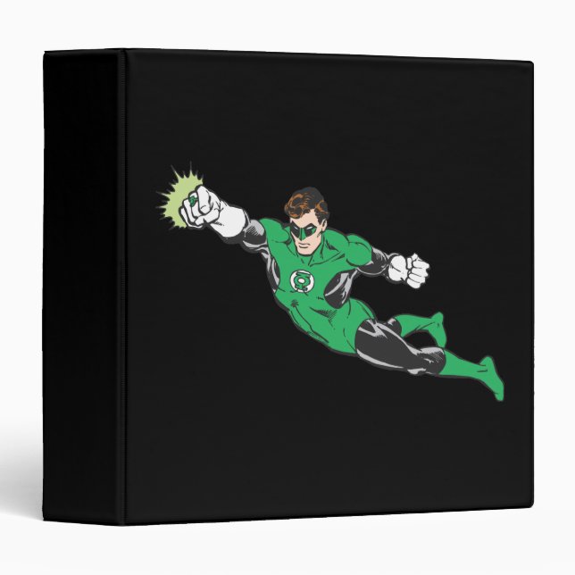 Green Lantern Punches 3 Ring Binder (Front/Spine)