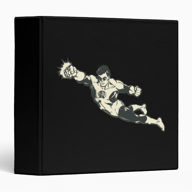Green Lantern Punches Grunge Binder (Front/Spine)
