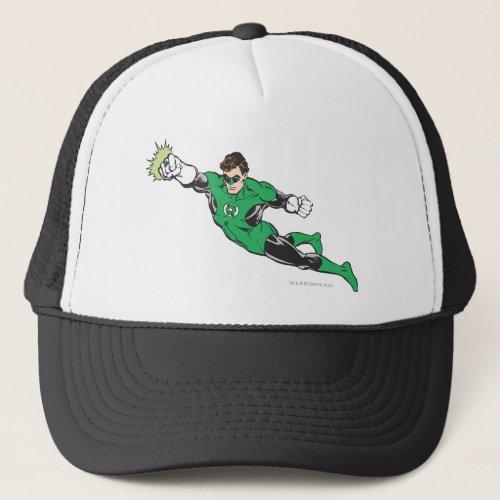 Green Lantern Punches Trucker Hat