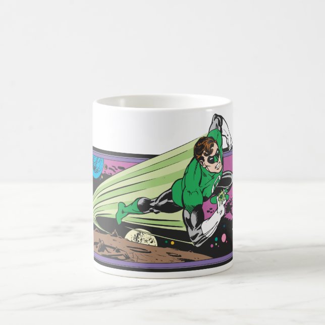 Green Lantern Races Thru Space Coffee Mug (Center)
