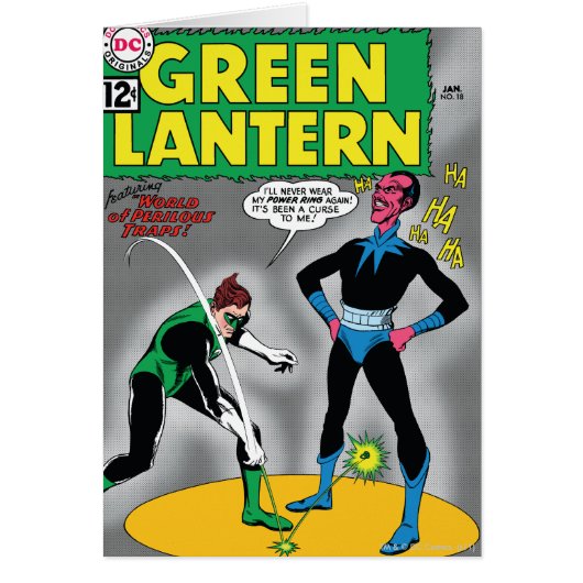 Green Lantern Removes Ring Cards (Front)