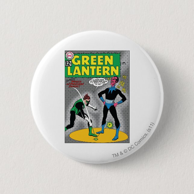 Green Lantern Removes Ring Pinback Button (Front)